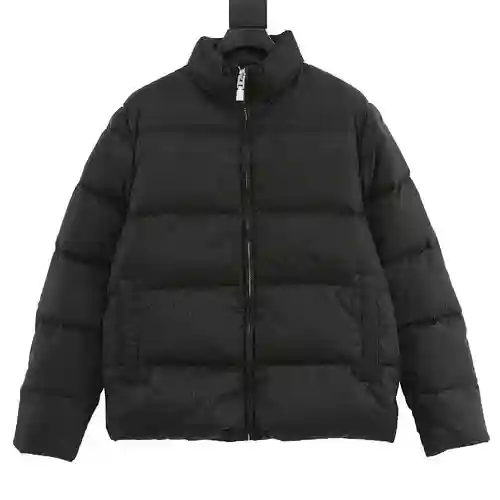 Chaqueta de plumas de hombre con cuello alto y jacquard con estampado oscuro GVC/Givenchy