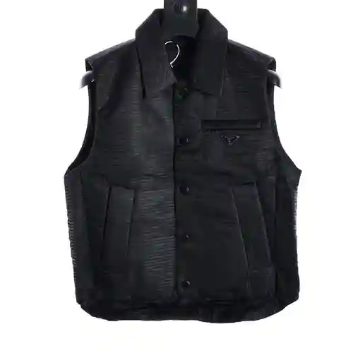Chaleco de algodón con bolsillo con cremallera oculta PRD 23FW