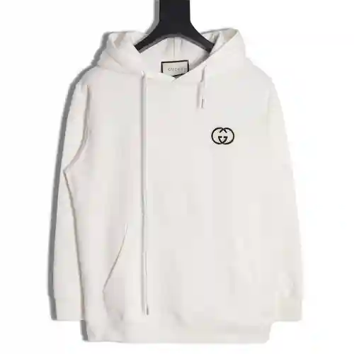Gu*cci Gucci 23FW sudadera con capucha con doble G bordada