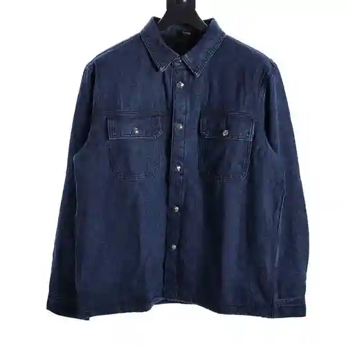 CH chaqueta acolchada de denim lavado