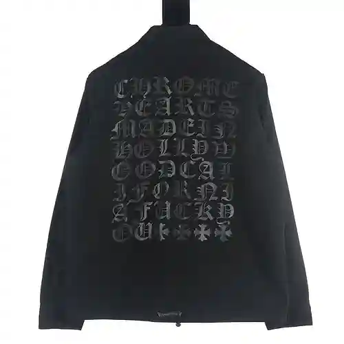 Chaqueta letra Kroxin CH 23Fw Sanskrit negra