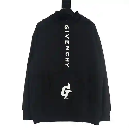 Sudadera con capucha y bordado de piel con media cremallera GVC 23FW de Givenchy