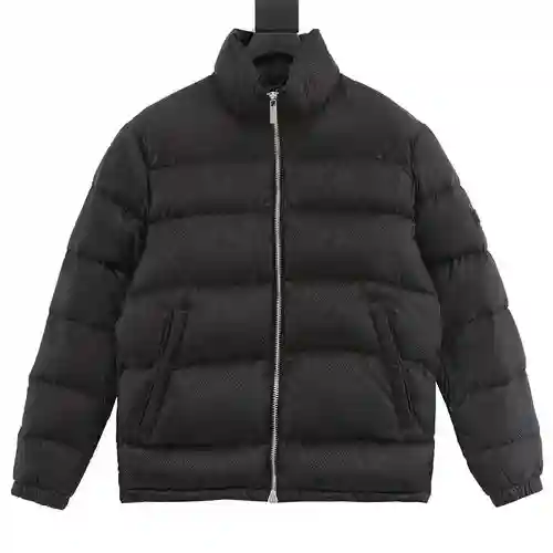 CD chaqueta de plumas con estampado oscuro y logo de rombos