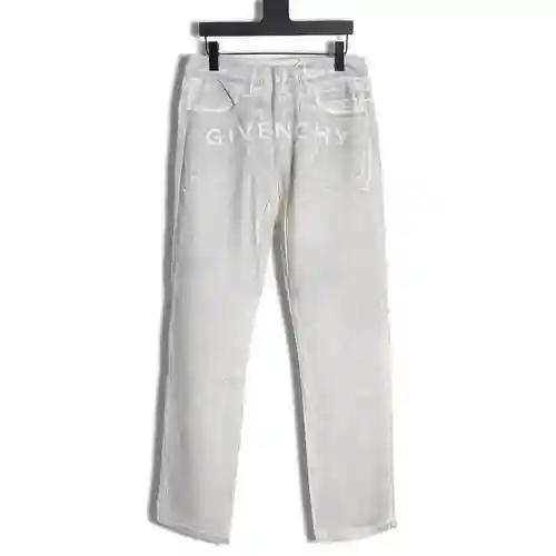Vaqueros reflectantes desgastados y lavados GVC Givenchy 23FW
