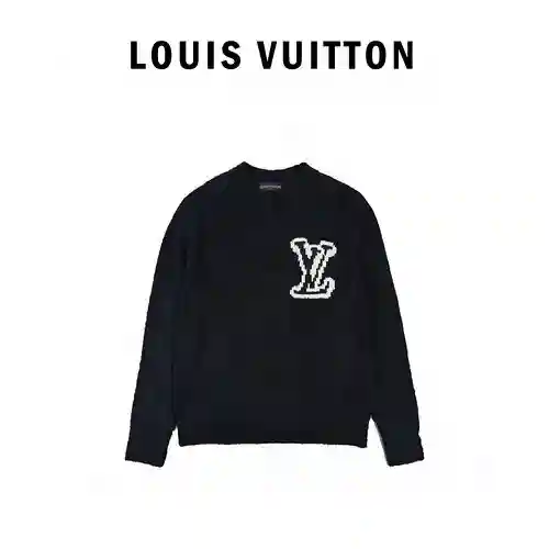 Jersey de punto con logo grande LV/Louis Vuitton 22FW