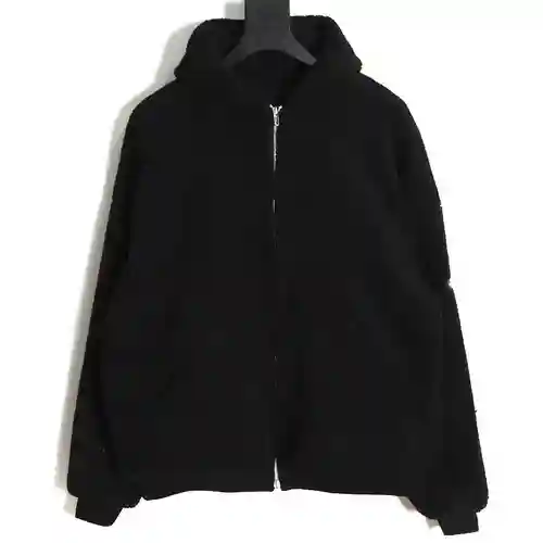 BLCG Balenciaga 23FW chaqueta sherpa con capucha y brazaletes