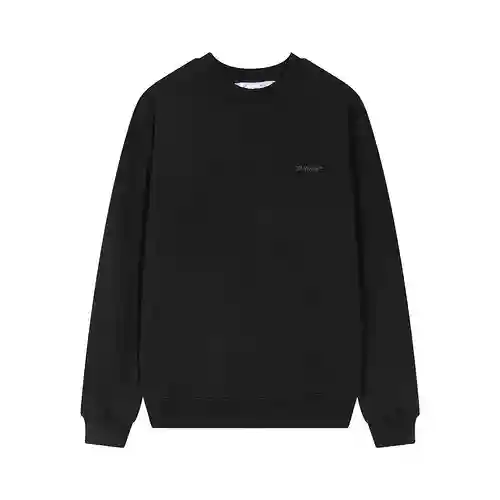O*FF-W*HITE C/O VIRGIL ABLOH Sudadera con cuello redondo y estampado de cebra superpuesto, mismo est