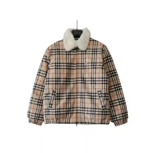Chaqueta de plumón BBR con cuello de lana Supreme 22SS para hombre y mujer