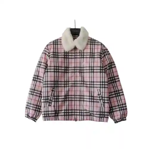 Chaqueta de plumón BBR con cuello de lana Supreme 22SS para hombre y mujer