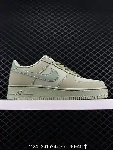 2 Nike Air Force Low verde militar Air Force One zapatillas deportivas informales, versátiles y de c