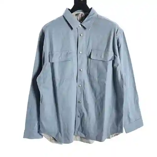 Chaqueta reversible CD cuadros azul