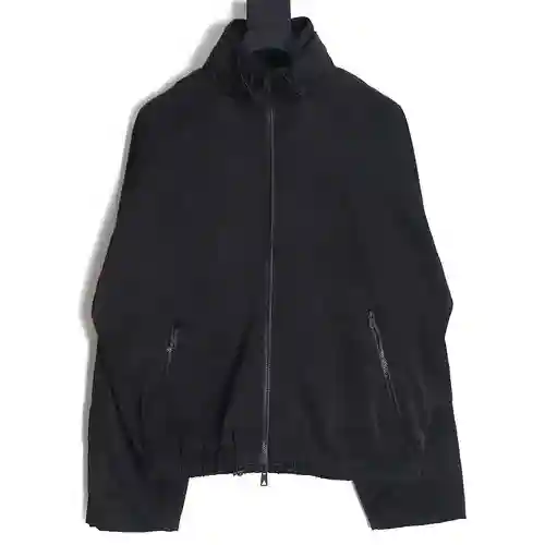BV Bottega Veneta 23FW chaqueta con cremallera multifuncional a juego en color negro y azul