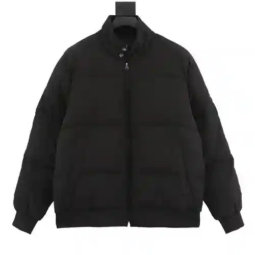 The North Face TNF 23Fw chaqueta de plumas con cuello alto y etiqueta morada