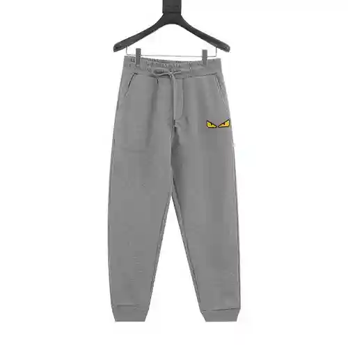Fen*di/Fendi 22Fw pantalón de felpa con pequeño monstruo bordado cepillo de dientes