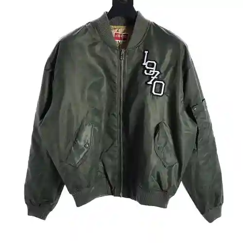 Chaqueta de traje de vuelo con bordado de cabeza de tigre KZ 23FW