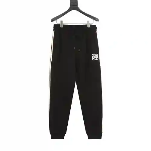 Loe*we pantalones deportivos de polar con logo bordado