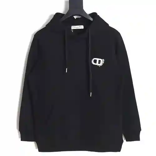 CD Dior 23FW CD sudadera con capucha y bordado floral