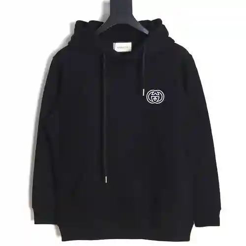 Gu*cci Gucci 23FW sudadera con capucha con doble G bordada