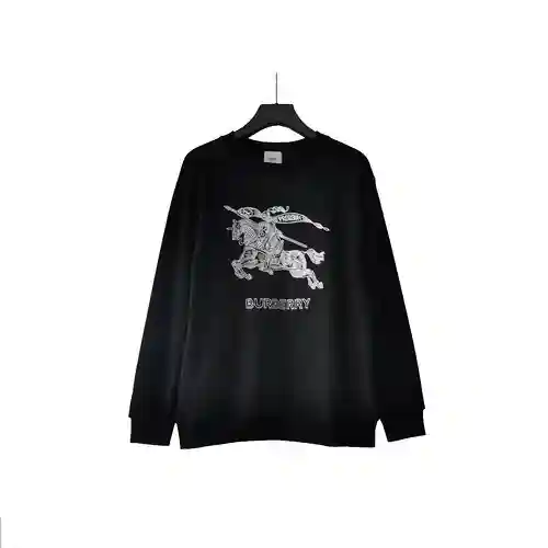 BBR/Burberry 23 nueva sudadera con logo de caballo de guerra bordado, mismo estilo para hombres y mu