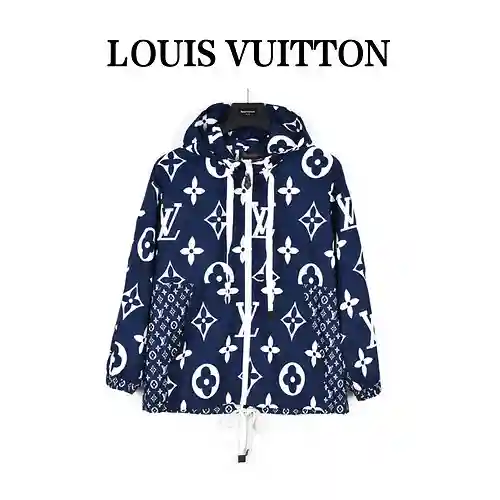 Gabardina para presbicia LV/Louis Vuitton 22ss con estampado integral