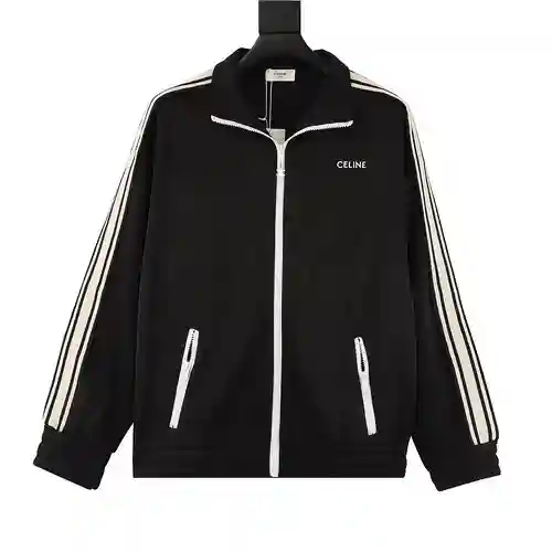 chaqueta con cremallera y tejido CE en el lateral