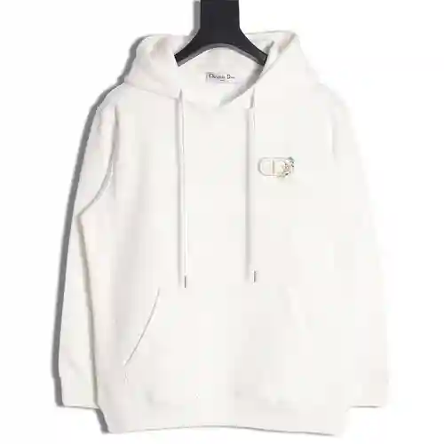 CD Dior 23FW CD sudadera con capucha y bordado floral