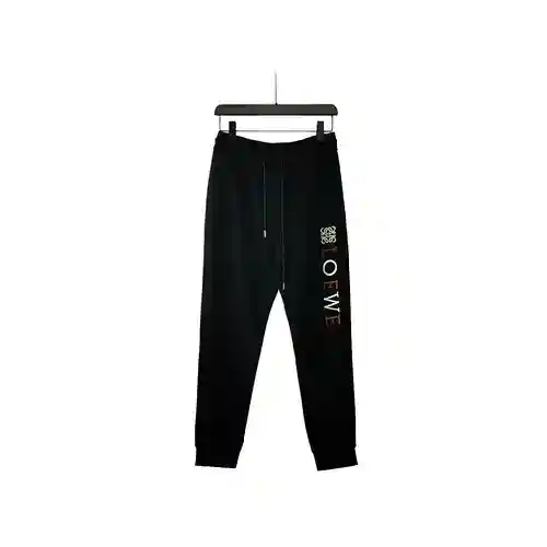 Loe*we Pantalones casual bordados con logo de letra tridimensional en contraste