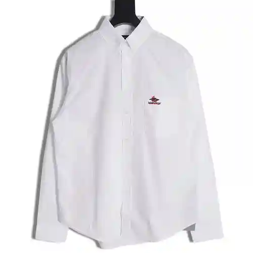 BLCG Balenciaga 23FW camisa con LOGO estampado superpuesto