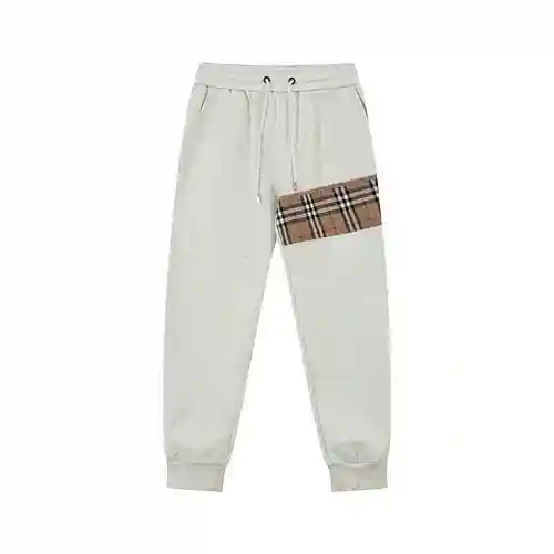 BBR/Burberry 23SS pantalones deportivos tipo leggings con patchwork a cuadros