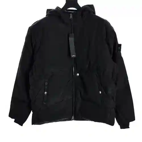 Chaqueta de plumas negra Ghost Shadow Series de ST Stone Island
