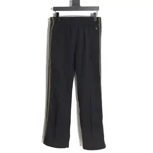 Pantalón BV Bottega Veneta con cinta lateral verde oliva