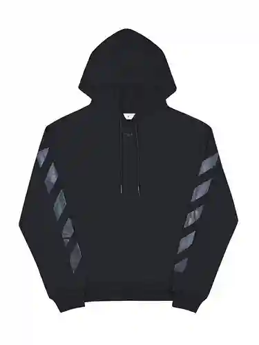 O*FF-W*HITE C/O VIRGIL ABLOH Sudadera con capucha con estampado de brazos de flores y flechas superp