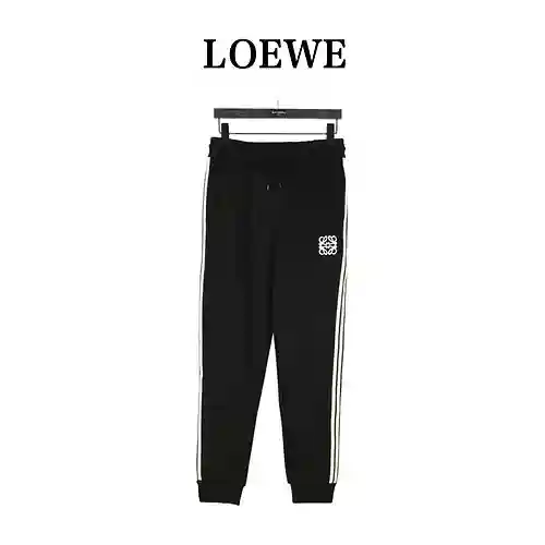 Loe*we pantalones deportivos de polar con logo bordado