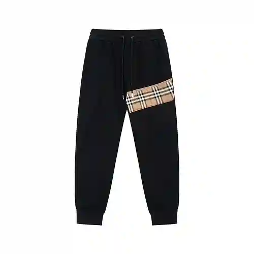 BBR/Burberry 23SS pantalones deportivos tipo leggings con patchwork a cuadros