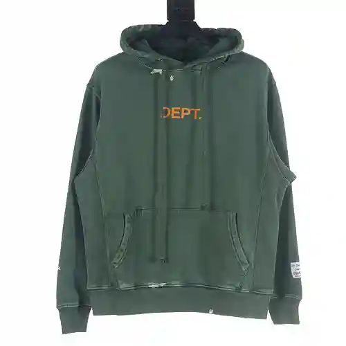 Sudadera con capucha lavada y pintada con graffiti con letras inglesas GD 22FW