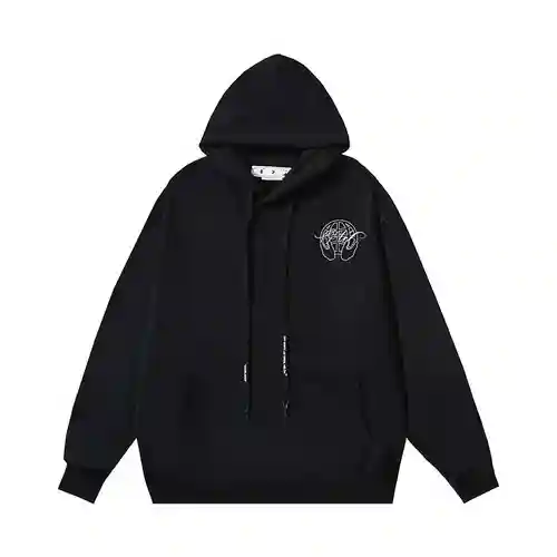 O*FF-W*HITE 2023 sudadera con capucha con estampado de flechas de palma, mismo estilo para hombres y