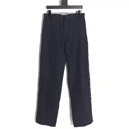 Pantalones tejidos de cuero BV Bottega Veneta 23FW