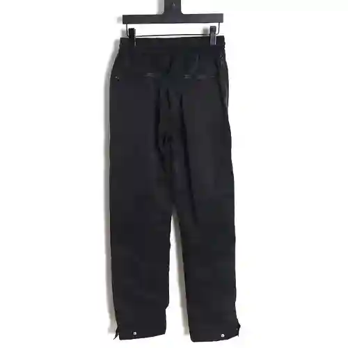 BV Bottega Veneta 23FW pantalón multifunción con cremallera a juego en color negro y azul