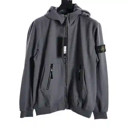 Chaqueta con cremallera y medalla ST Stone Island