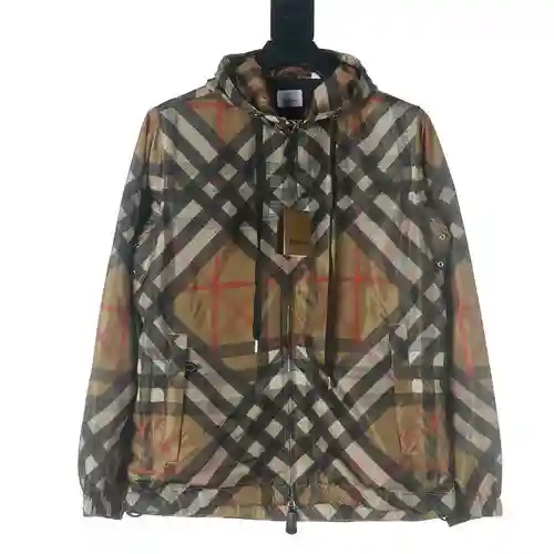 BBR/Burberry BBR 23 nueva chaqueta con capucha a cuadros de diamantes
