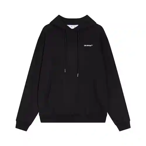 O*FF-W*HITE C/O VIRGIL ABLOH Sudadera con capucha con estampado de líneas onduladas, mismo estilo pa