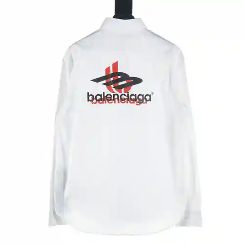 Balenciaga BLCG 23FW 3M camisa de manga larga con estampado superpuesto