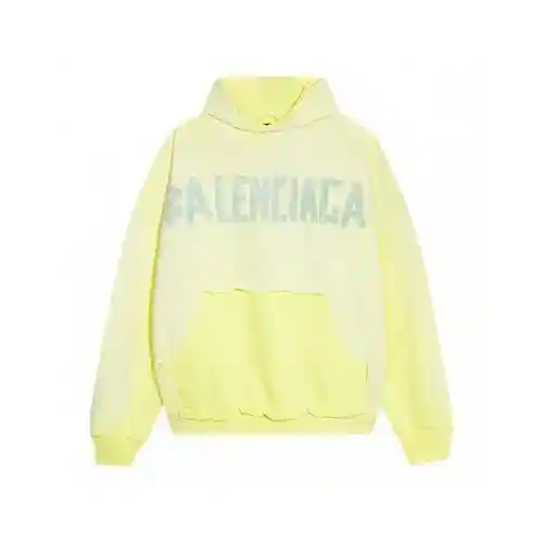 BLCG/Paris nueva sudadera con capucha con estampado de cinta amarilla degradada