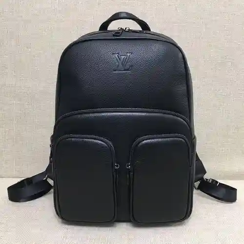 Mochila para hombre LL, fabricada en cuero original importado de primera calidad, versión réplica de