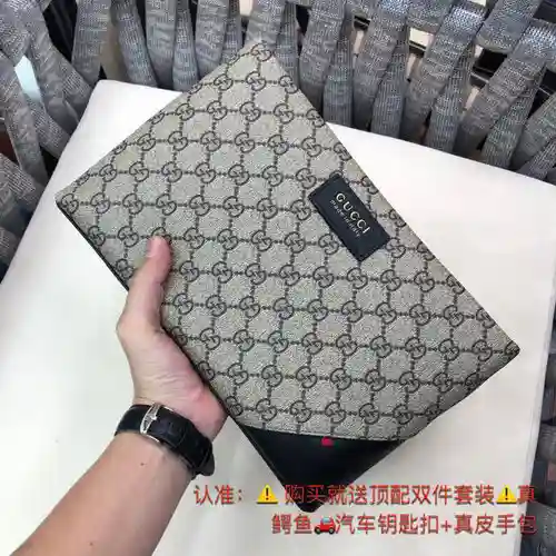 Bolso clutch para hombre GUCC, elaborado en piel vacuna original importada, alta calidad, entrega fa
