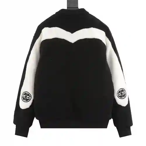 Ev*isu 24fw chaqueta ancha patchwork talla grande M
