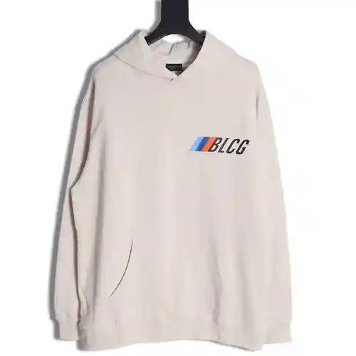 Sudadera con capucha estampada con marca compartida BLCG Balenciaga 23Fw BMW