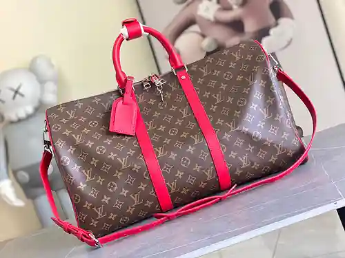 Bolsa de viaje LL, fabricada en cuero original importado de primera calidad, versión réplica de alta