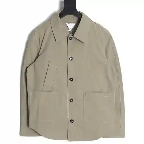 BV Bottega Veneta 23FW chaqueta cortavientos de trabajo con múltiples bolsillos