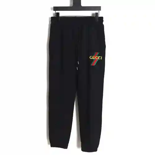 G*cci Gucci 23FW pantalones con estampado de rayos